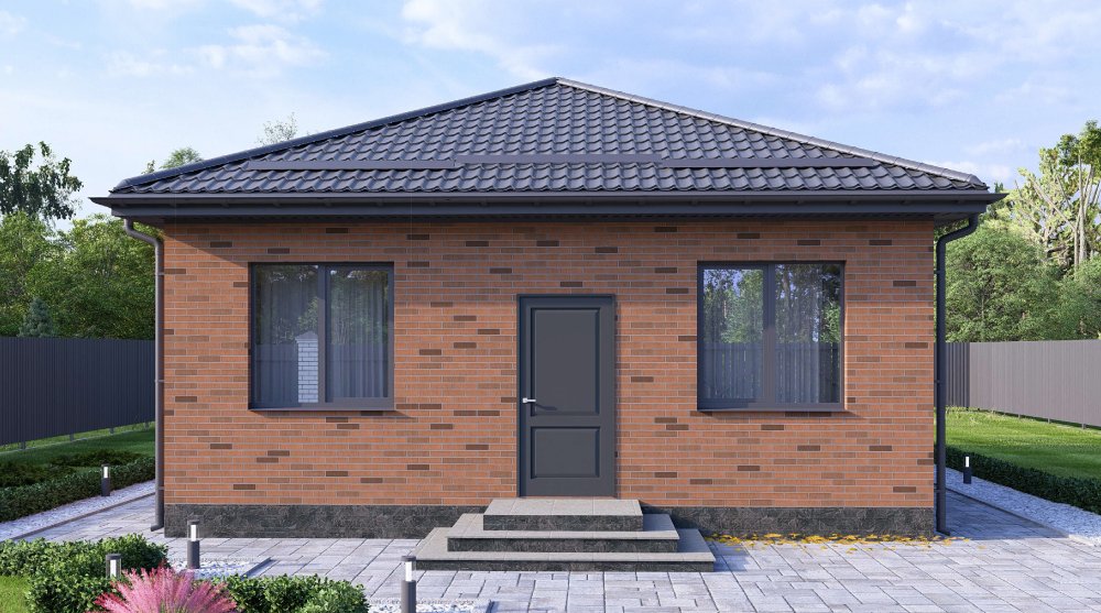 Одноэтажный дом «Южный» 8x10