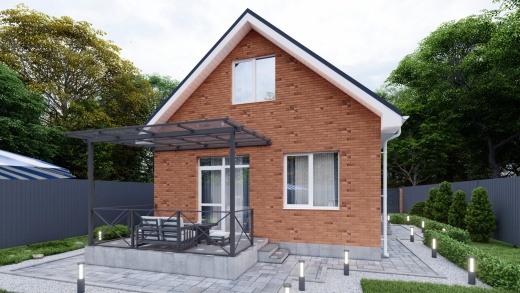 Двухэтажный дом п.Южный СНТ Ивушка ул.Грушевая