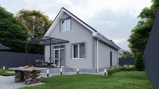 Двухэтажный дом СНТ «Труд», Тополинная 68