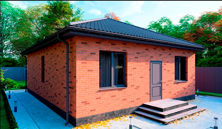 Одноэтажный дом «Комфорт» 9x11