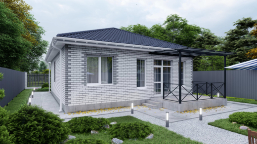 Одноэтажный дом ст.Новотитаровская ул.М.Жукова 8