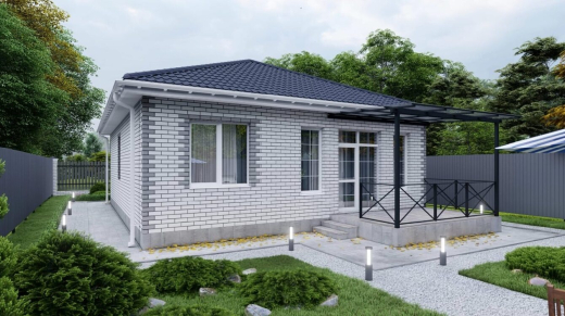 Одноэтажный дом ст.Новотитаровская ул.М.Жукова 8