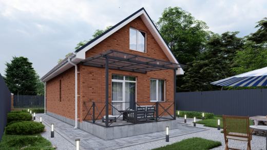 Двухэтажный дом п.Южный СНТ Ивушка ул.Грушевая