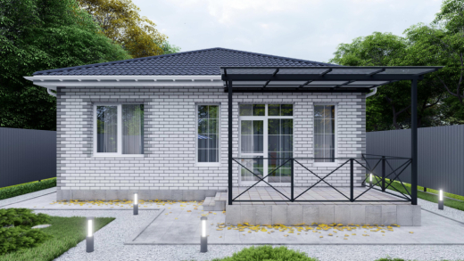 Одноэтажный дом ст.Новотитаровская ул.М.Жукова 8